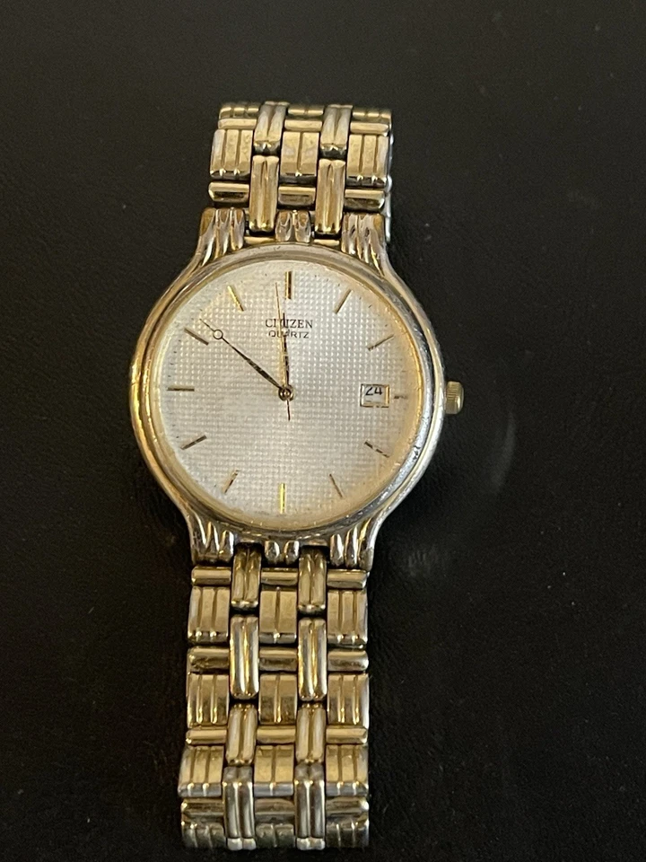 Reloj calendario vintage para hombre Citizen Lattice Hobnail #5510-F52584 Foto 1 de 4