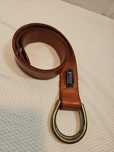 Cinturón de cuero genuino para mujer American Living Outfitters S" marrón en relieve - Imagen 1 de 7