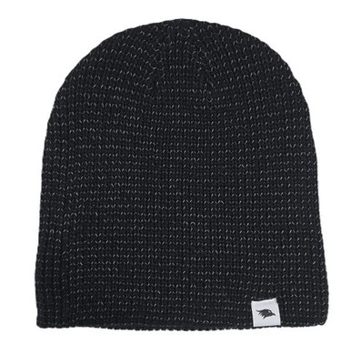 Valkental Unisex Knit Beanie Hat Reflective Hat Black Size One Size - Image 1 of 3