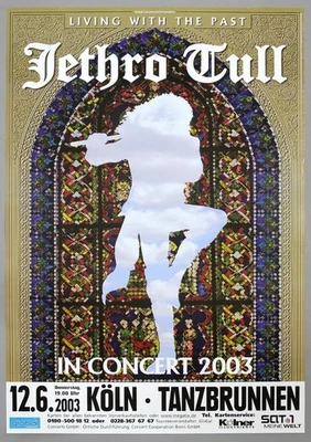 JETHRO TULL – rare original Cologne 2003 concert poster *LIVING WITH THE PAST* - Image 1 of 3