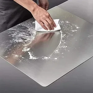Stainless Steel Cutting Chopping Board Dough Board Meat Bread Kitchen Worktop UK - Picture 1 of 17