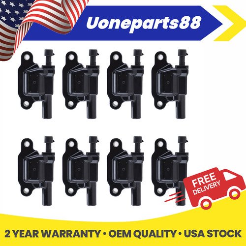 UF413 8x Square Ignition Coil for Chevy Silverado 1500 Buick Cadillac ...