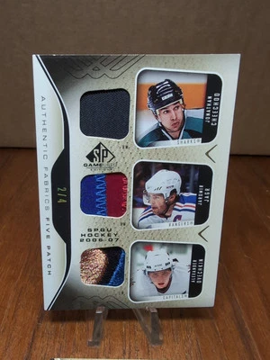 2006-07 SPGU Five Patch 2/4 Ovechkin, Jagr, Heatley, Kovalchuk, Cheechoo Af5-50g - Image 1 of 4