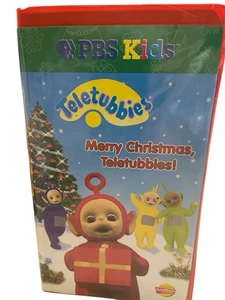 Vtg 1999 Teletubbies Merry Christmas VHS Tapes 2 Lot Set EUC PBS Kids - Imagen 1 de 3