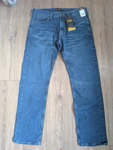 Lee Jeans Uomo Slim Fit Comfort Elasticizzato Nuovo con etichette 34 Vita 32 Gambe - Foto 1 di 11