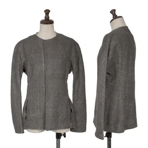 Yohji Yamamoto FEMME Collar Cutting Ink Dyed Linen Jacket Size 1(K-156180) - Picture 1 of 12