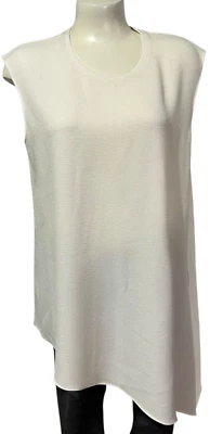 Blusa Camisa Top Vestido Anne Klein Para Mujer - Blanco - Talla 14 NUEVA NUEVA CON ETIQUETAS PRECIO DE VENTA SUGERIDO POR EL FABRICANTE $99 Foto 1 de 4