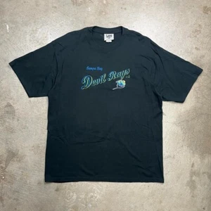 Vintage Lee Sport 1998 Tampa Bay Devil Rays Embroidered black t-shirt - Bild 1 von 5