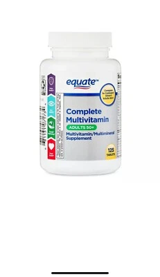 Comprimidos Completos de Suplemento Multivitamínico/Multimineral Equate, Adultos, 125 unidades Foto 1 de 2