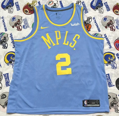 Nike Los Angeles Lakers MPLS Lonzo Ball NBA Retro Jersey Men's 56 Swingman Cover