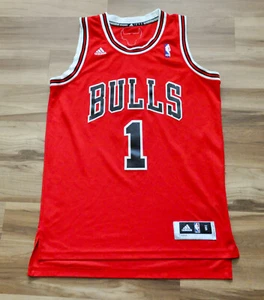 Derrick Rose Chicago Bulls Adidas Jersey Swingman DRose Red NBA Men S Small - Picture 1 of 14