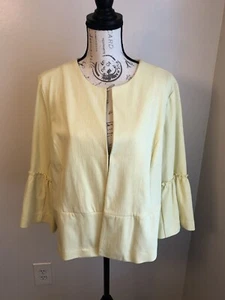 Dressbarn Roz&Ali Yellow Jacket Size Xl - Picture 1 of 7