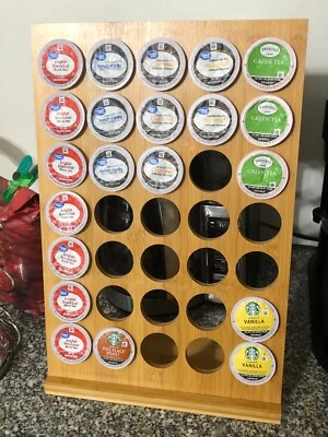 Nuevo en Paquete Bambú Café K Taza Organizador 35 Cápsulas Soporte Almacenamiento Estante de Exhibición Foto 1 de 4