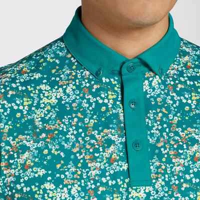 WALTER HAGEN HOMBRE CLUBHOUSE PERFORMANCE 11 POLO JARDÍN FIESTA ESTAMPADO NUEVO CON ETIQUETAS $70 Foto 1 de 4