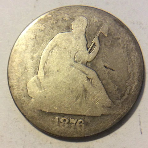 1876 LIBERTY SEATED HALF DOLLAR  B-153 Cover
