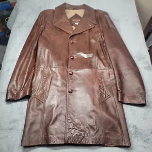 Giacca pelle cabretta pelle di angelo vintage anni 70 di Grais 46 regular - Foto 1 di 12