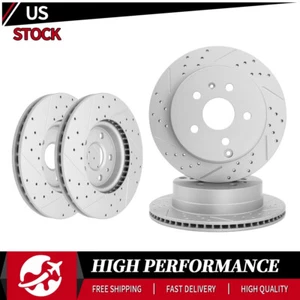 Kit de rotores de freno de disco delanteros y traseros para Chevy Equinox GMC Terrain 2010-2017 - Imagen 1 de 6