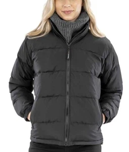 Result R181F Womens Ladies Down Feel Urban Padded Jacket Coat BLACK or BLUE - Picture 1 of 3