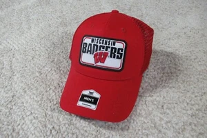 GORRA DE BÉISBOL WISCONSIN BADGERS PARA HOMBRE NCAAF MALLA TRASERA AJUSTABLE NUEVA CON ETIQUETAS - Imagen 1 de 1