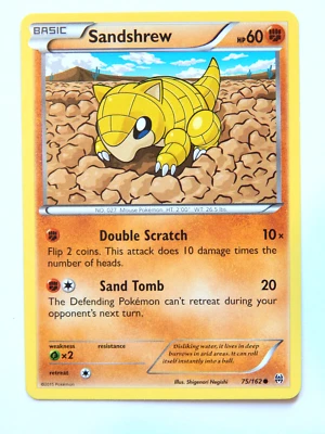 Sandshrew 75/162 (NM, Pokemon Card, XY BREAKthrough, 2015, Fighting, Common) - Image 1 of 2