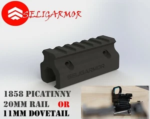 support rail 1858 1851 1860 picatinny 11 or 20 mm adaptateur adapter inox screw - Photo 1 sur 4