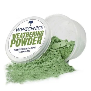 WWS Modell Verwitterung Pulver | Grünes Moos - WSWP-006 - 80ml - Bild 1 von 6
