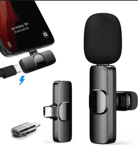 Wireless Lavalier Microphone for iphone/iOS/Android, Plug-Play Wireless... - Picture 1 of 7