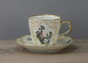 Rosenthal Sanssouci Hoeroldt Arkadien Kaffeetasse Tasse mit Unterteller Untere - Bild 1 von 2