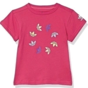 Adidas Originals Kids' Adicolor Tee Pink Sz XS NEW - Picture 1 of 4