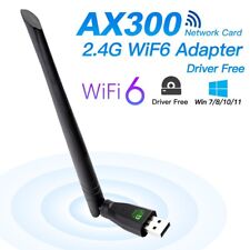AX300 WiFi 6 USB 2.0 Card 2.4G Driver Free 802.11ax Dongles Wireless USB Adapter