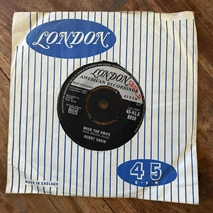 BOBBY DARIN - MACK THE MESSER SEHR GUTER ZUSTAND + (Ärmel)/SEHR GUTER ZUSTAND + 7" VINYL / ERSTE Pressung - Bild 1 von 11