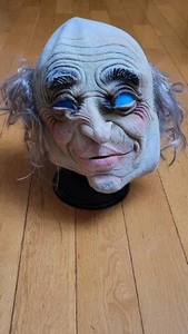 Vintage Cesar Halloween Maske gruselig alter Mann Gummi Gesichtsmaske - Bild 1 von 8