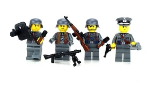 Battle Brick Axis Enemy Squad WW2 Soldiers made w/ real LEGO® minifigs - Picture 1 of 4