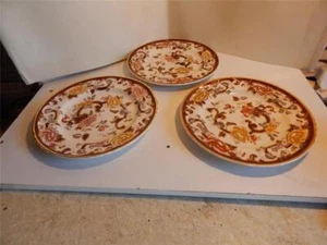 3 x dinner plates Masons Mason's Brown Velvet 10.5" / 26cm diameter - Picture 1 of 1