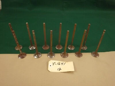 Nuevo de Lote Antiguo Toledo V-1641 V1641 Válvulas Motor 12 Piezas 1941-1947 Chevy 216 Perno Estufa Foto 1 de 4