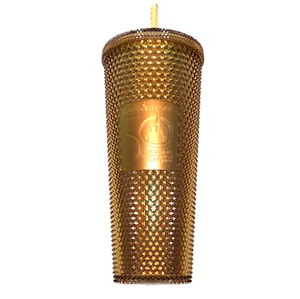 Starbucks Disney World 50th Anniversary Gold Studded Tumbler Venti New in Box - Picture 1 of 9