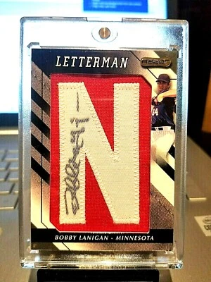 2008 BOOBY LANIGAN RAZOR LETTERMAN LETTER "N" AUTOGRAPHED #BOL-N1 MINT. ( TWINS. - Image 1 of 4