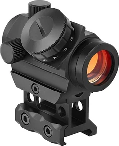 2 MOA Red Dot Gun Sight Rifle Scope w 1'' Riser Holographic 11 Brightness Levels - Picture 1 of 12