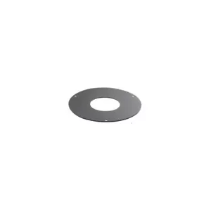 APROS Linea pellet - Rosone di finitura piatto ROS3 ø80 in acciaio nero 3 fori - Imagen 1 de 1