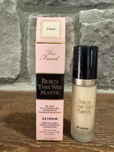 TOO FACED BORN THIS WAY MATTE 24 HOUR UNDETECTABLE FOUNDATION - CLOUD NEW IN BOX - Picture 1 of 3