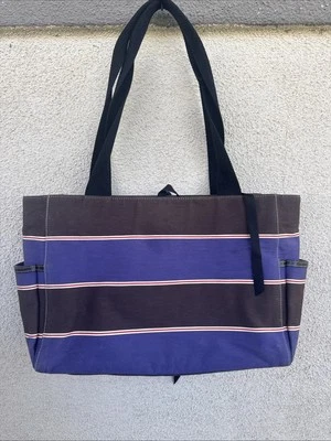 Bolso de Mano Kate Spade Bolso de Pañales a Rayas XL Patrón a Rayas Resistente Dos Correas Foto 1 de 4