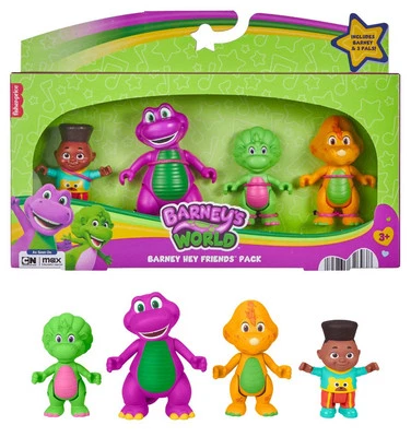 Fisher-price Barney’s World Barney Hey Friends ¡Paquete de estatuillas en mano!!  Foto 1 de 3