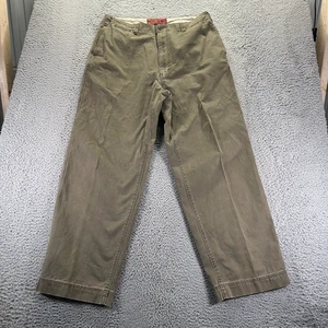 Vintage Abercrombie & Fitch Pant Mens 36x33 Brown Chino Straight Preppy Baggy - Picture 1 of 9