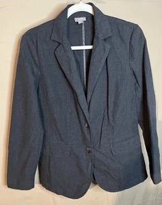 J.Jill Dark Grey Cotton Long Sleeve Fitted Blazer Women’s XS - Picture 1 of 6