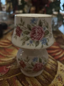 Vtg Small Lamp Floral Around 5 1/4 In Tall Needs A Cord With Light  - Picture 1 of 3