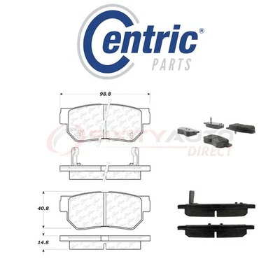 Centric Posi Quiet Disc Brake Pads w Shims for 2006-2009 Hyundai Azera 3.3L mp Foto 1 de 4