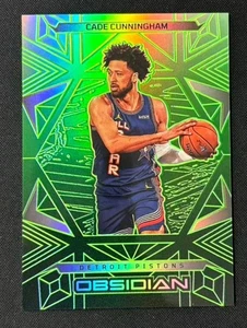 Cade Cunningham 2024-25 Panini Obsidian Electric Etch Jade 11/25 #199 - Picture 1 of 2