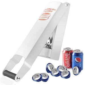 Compactador de latas de aluminio blanco - 8/12/16 OZ trituradora de latas de metal resistente pared-mo... - Imagen 1 de 9