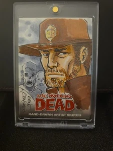 The Walking Dead hand drawn character resembling Rick Grimes 1 of 1 - Picture 1 of 2