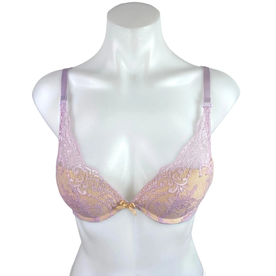 The Little Bra Co. Lucia Women's Pink Lace Convertible Straps Underwire Bra 30B - Image 1 of 4